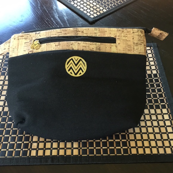 Handbags - Canvas Cork Clutch Bag